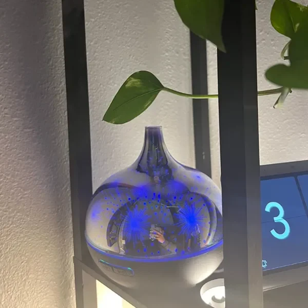 Alfie aroma essential oil diffuser nz with leafy green plant